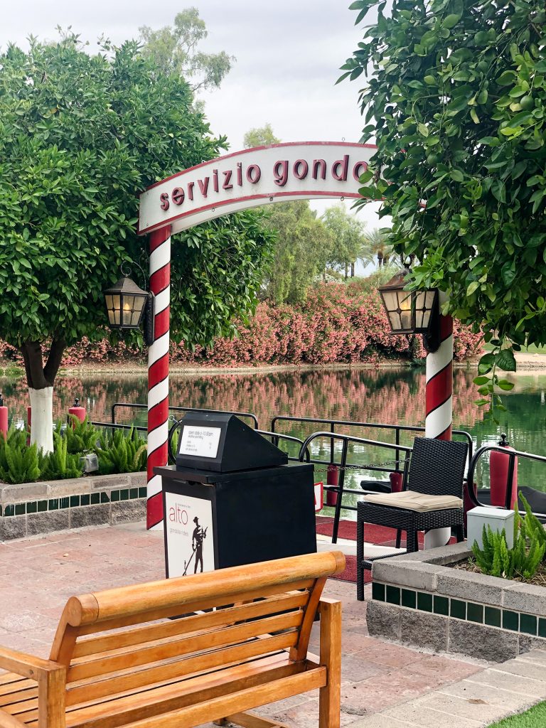 Gondola rides at Hyatt scottsdale 