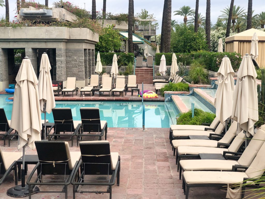 adult pool area at Hyatt scottsdale