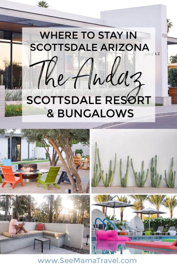 Where to stay in Scottsdale Arizona, the Andaz Scottsdale Resort & Bungalows