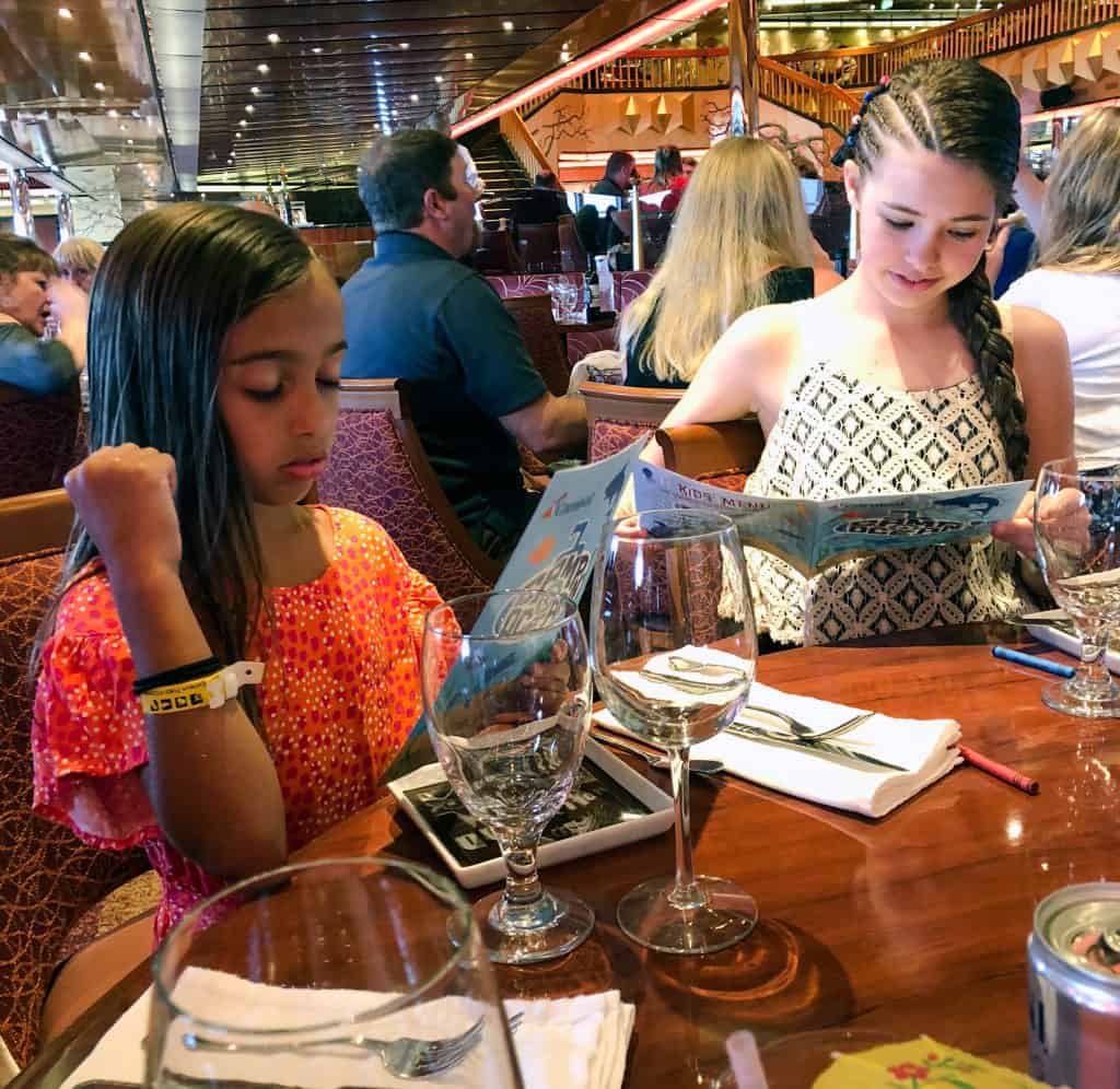 cruise ship dining guide