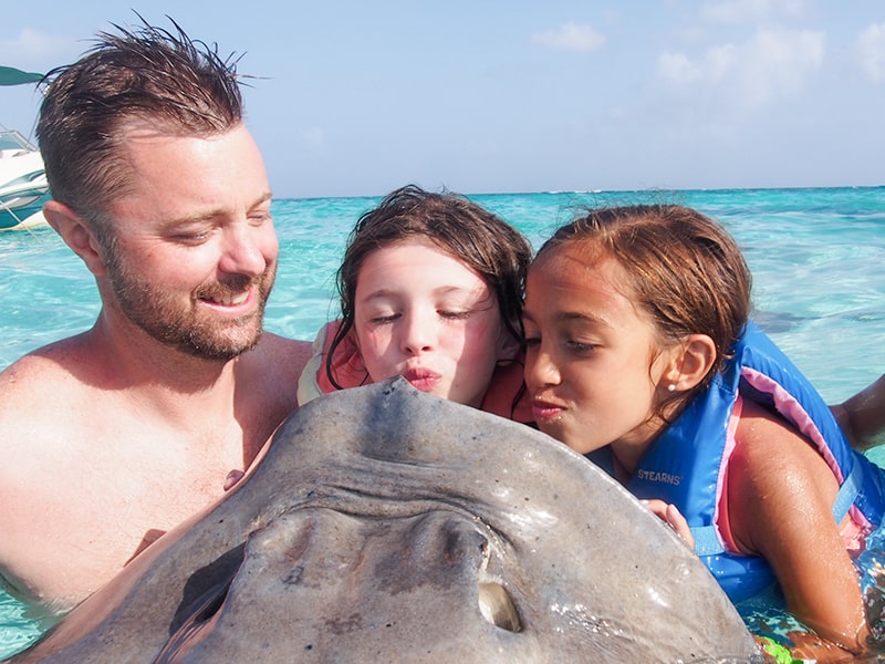 Stingray city in the Grand Cayman Island, Visiting this great excursions on your western Caribbean cruise port.