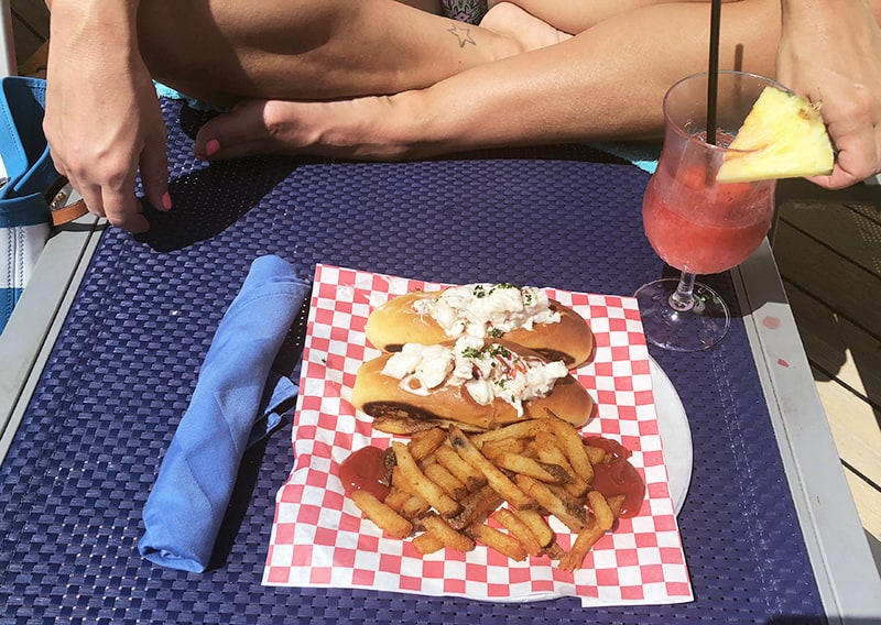 cruise ship dining, lobster roll, 