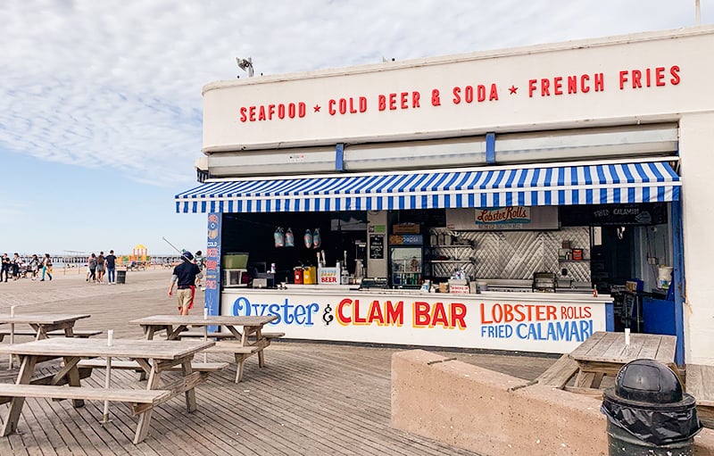 the boardwalk at coney island