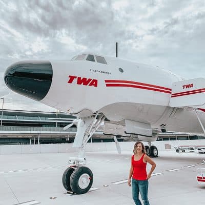 Connie the Airplane at the TWA hotel at JFK, New York