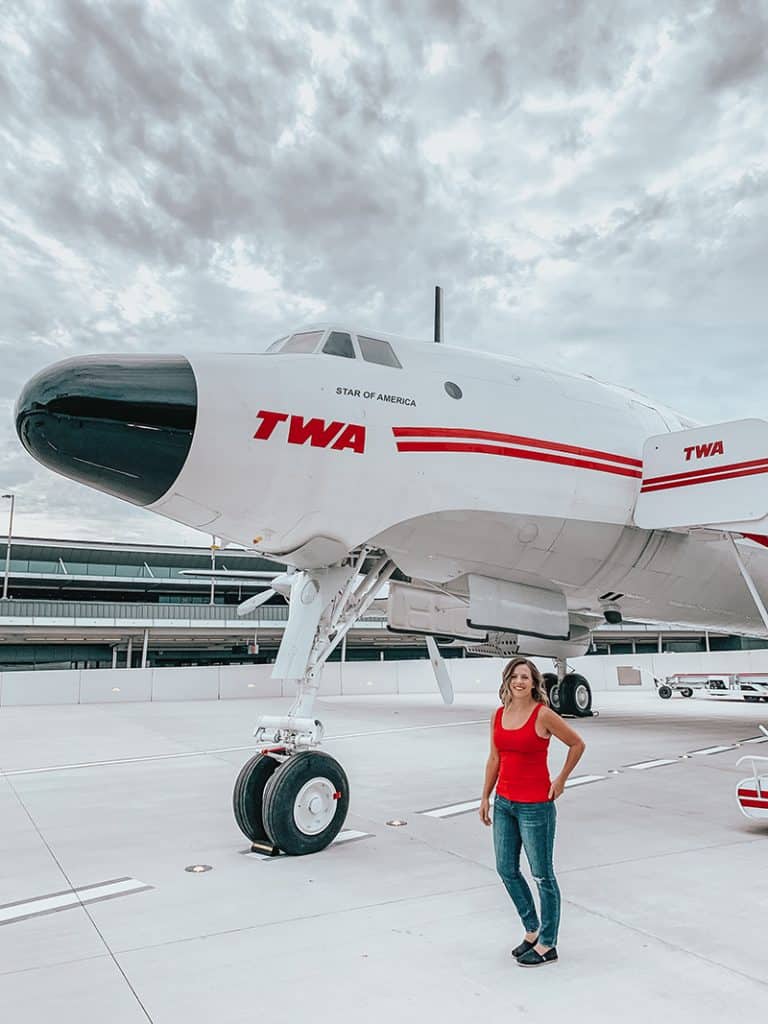 Connie the Airplane at the TWA hotel at JFK, New York