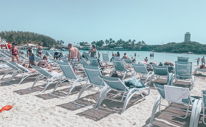 Crowded lounge chairs