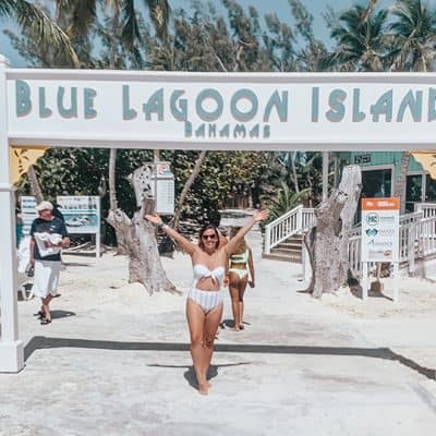 Visiting the Blue Lagoon Island in the Bahamas