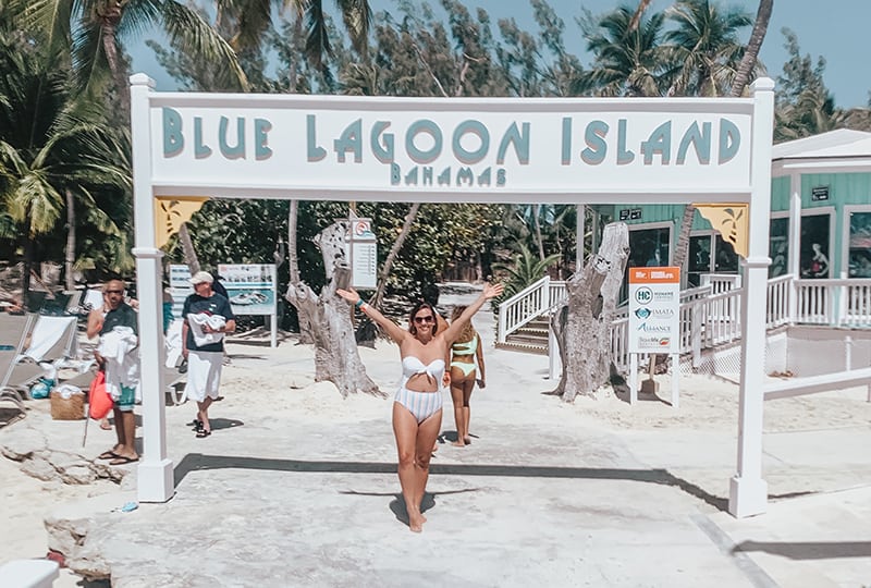 Visiting the Blue Lagoon Island in the Bahamas
