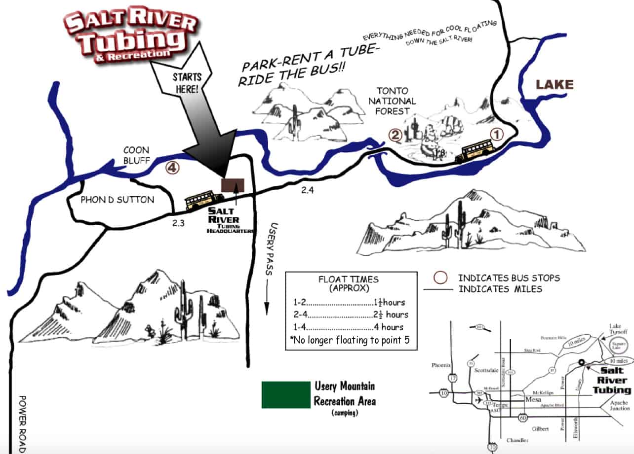 Rifle River Tubing Map