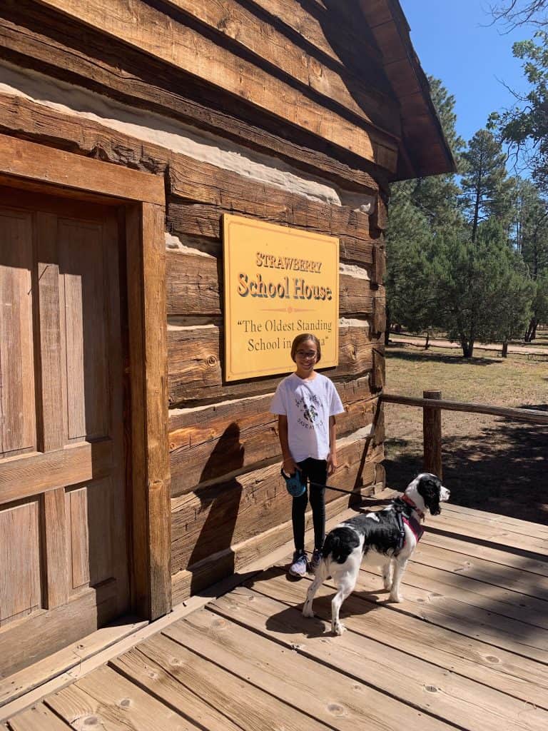 The strawberry school house in Strawberry Az