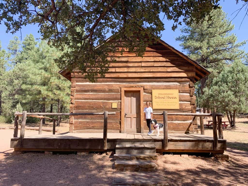 The strawberry school house in Strawberry Az