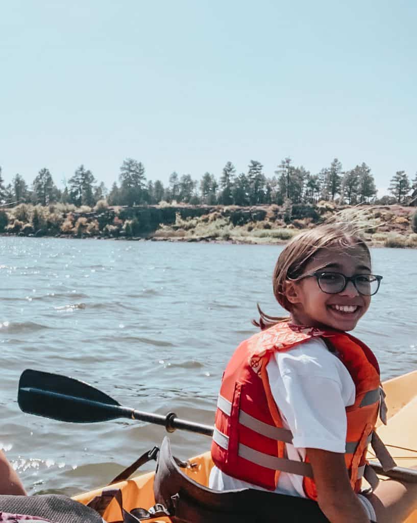 Kayaking at Woods Canyon Lake