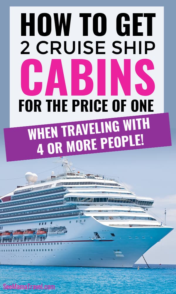 Two cruise cabins for the price of one