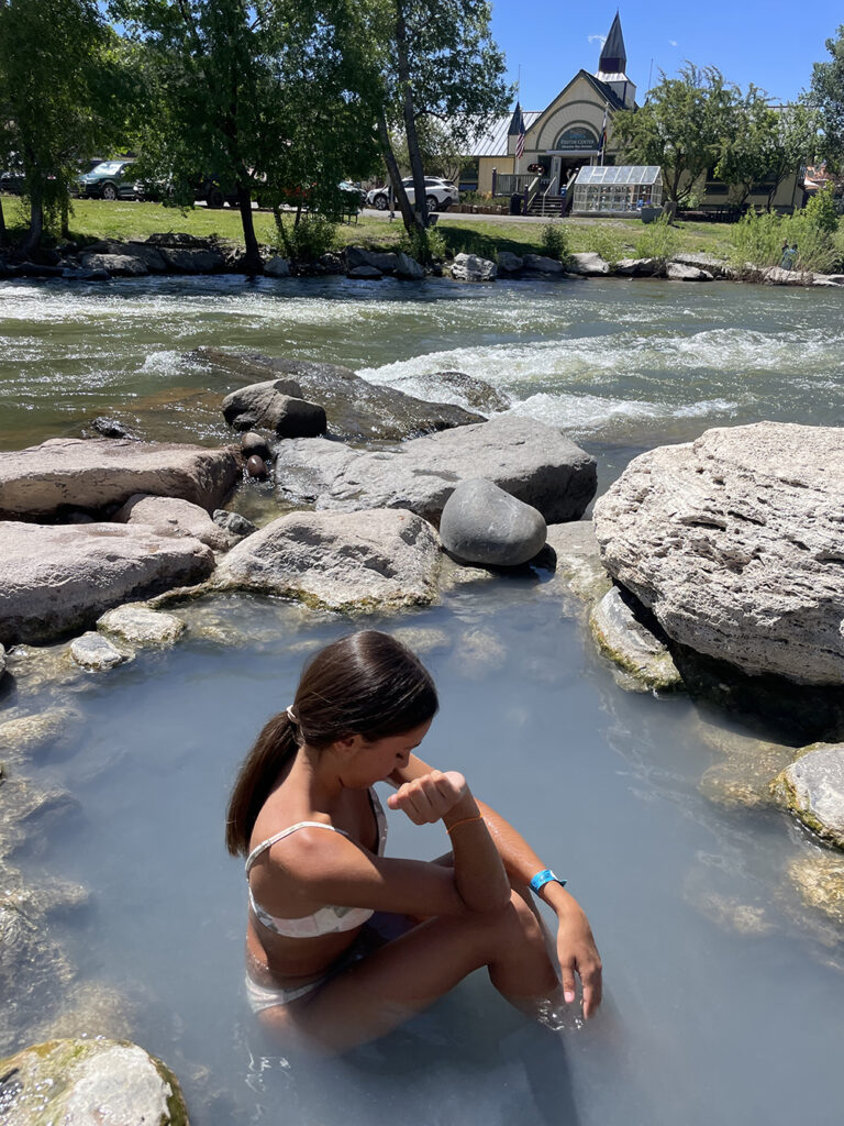 Free Hot Spring near downtown Pagosa Springs