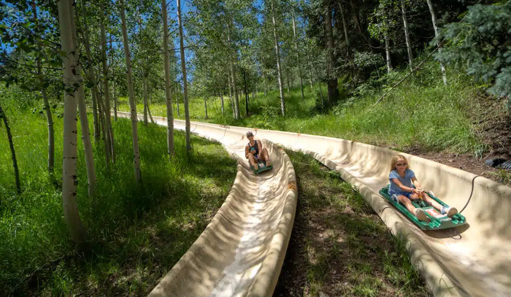 Alpine slide at the Purgatory Ski Resort